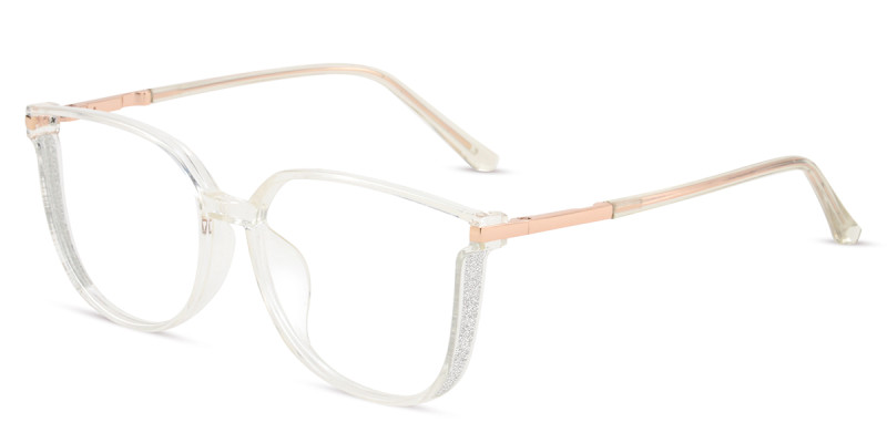 Cateye Clear Sparkle Frame 