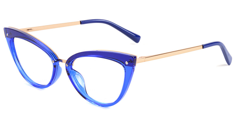 Cateye Blue Frame 