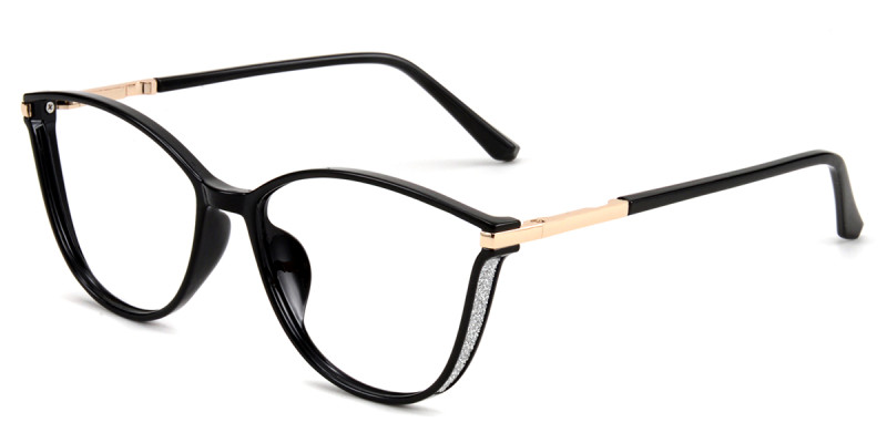 Cateye Black Sparkle Frame 