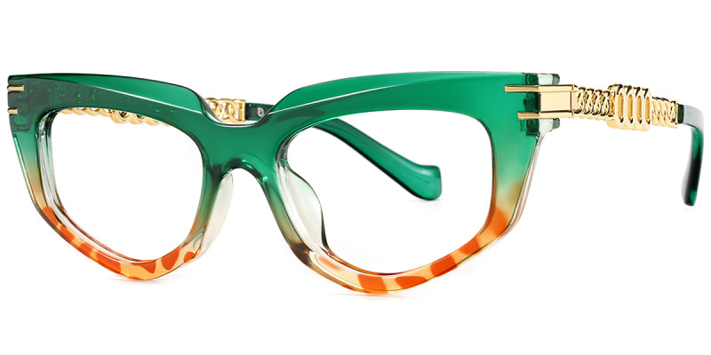 Cateye Green Frame