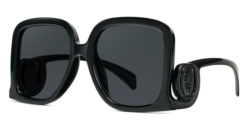 Square Black Sunglasses