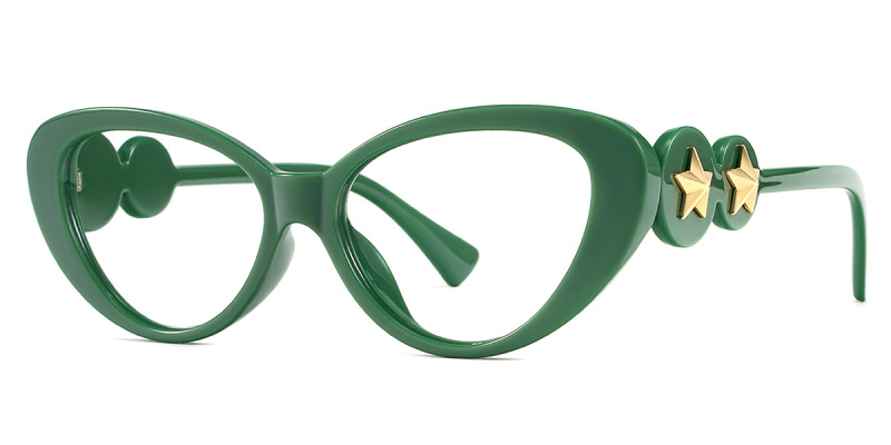 Cateye Green Frame