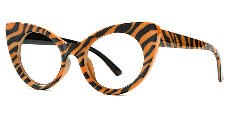 Cateye Tiger-Stripes Frame