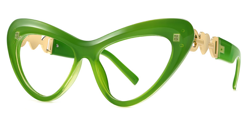 Cateye Green Frame