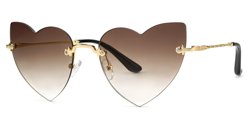 Heart-Shaped Brown Frame