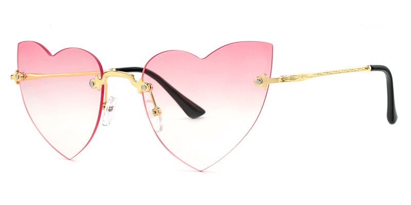 Heart-Shaped Pink Frame