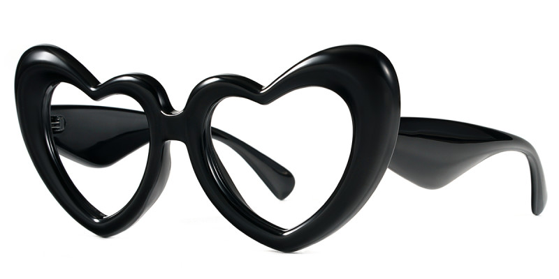 Heart-Shaped Black Frame