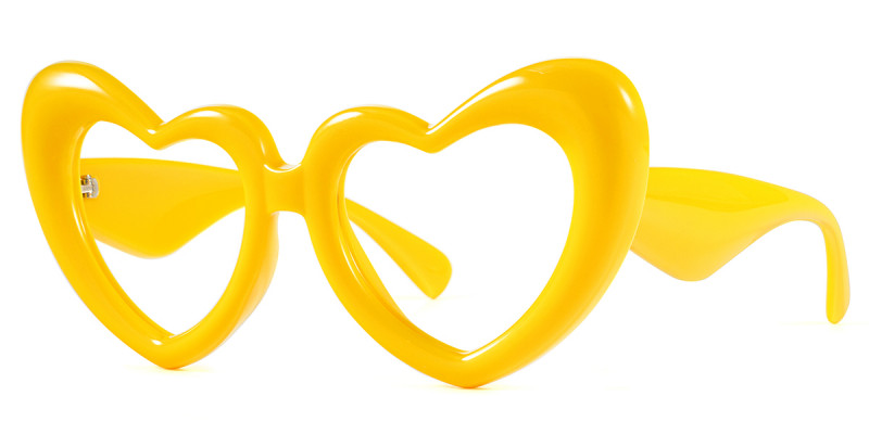Heart-Shaped Yellow Frame