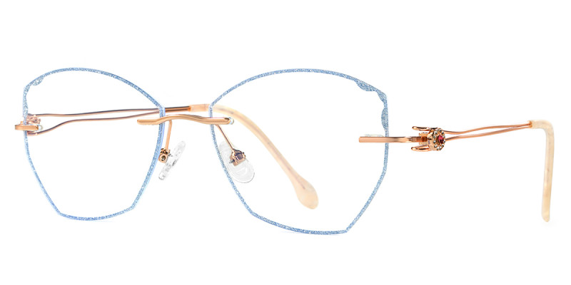 Rhinestone Rimless Frame