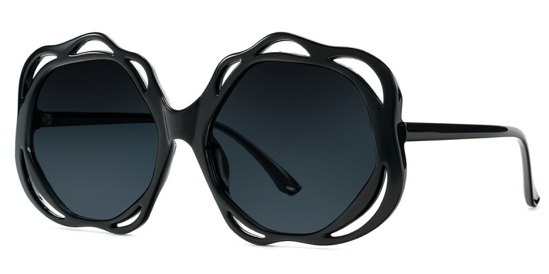 Geometric Black Sunglasses