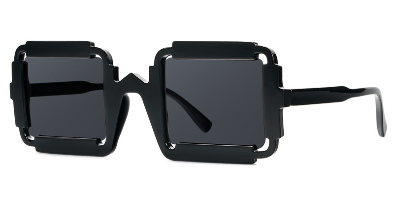 Square Black Sunglasses