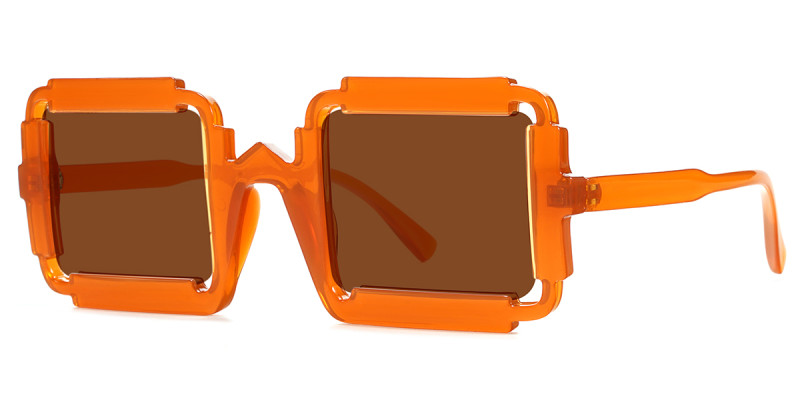 Square Brown Sunglasses