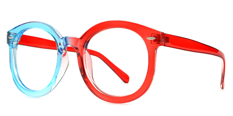 Round Red&Blue Frame