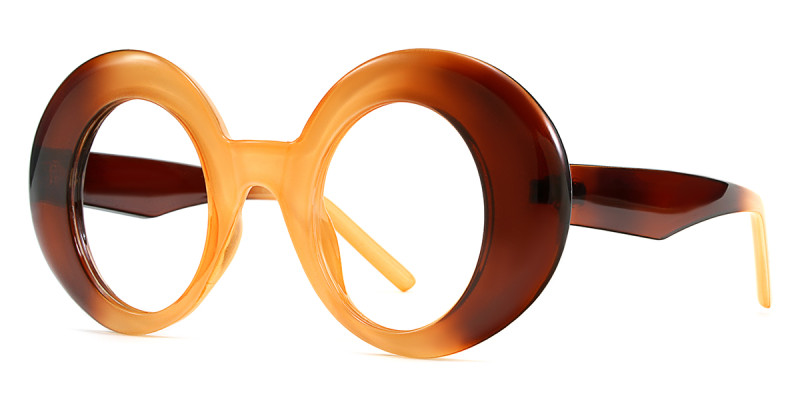 Round Brown Frame