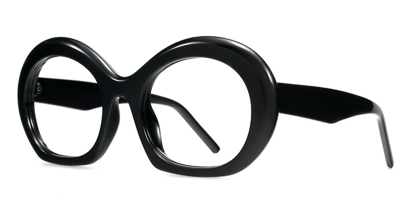 Round Black Frame