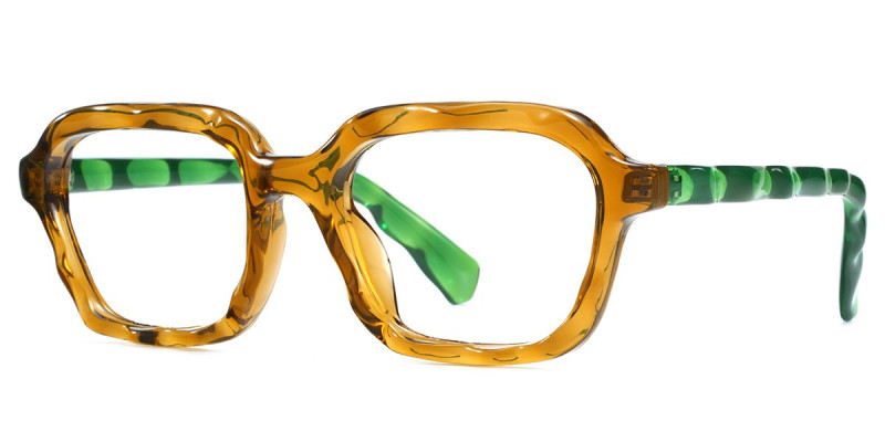 Geometric Yellow&Green Frame