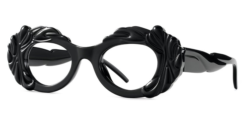 Oval Black Frame