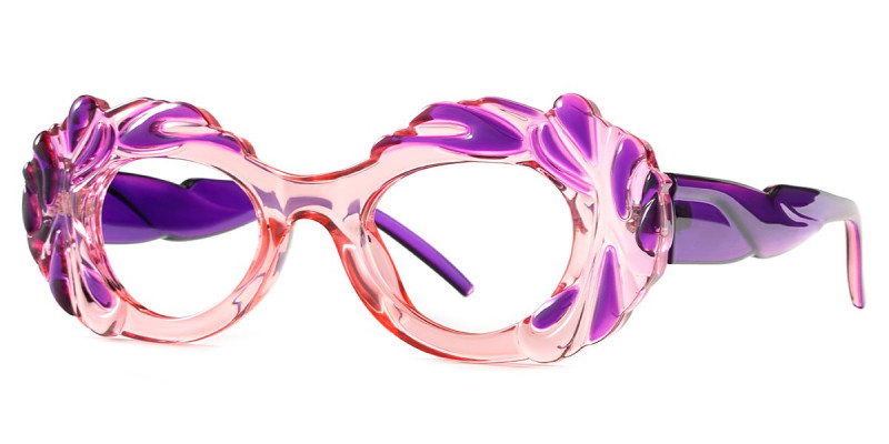 Oval Purple Frame