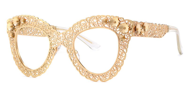 Cateye Gold Frame