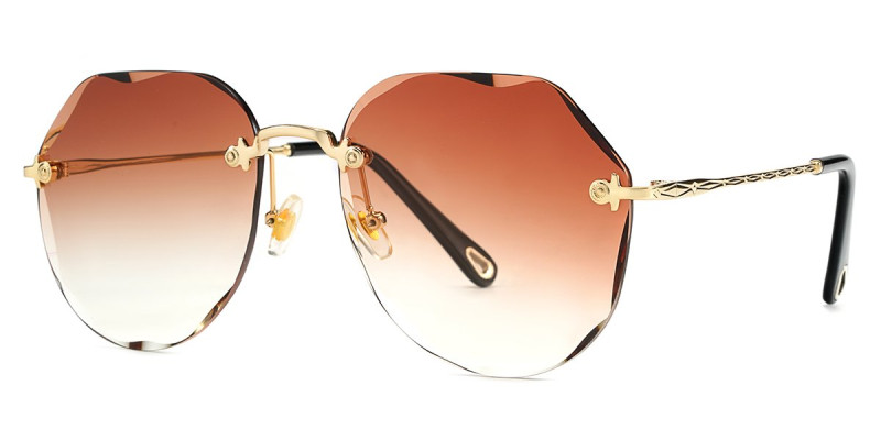 Rimless Brown Frame