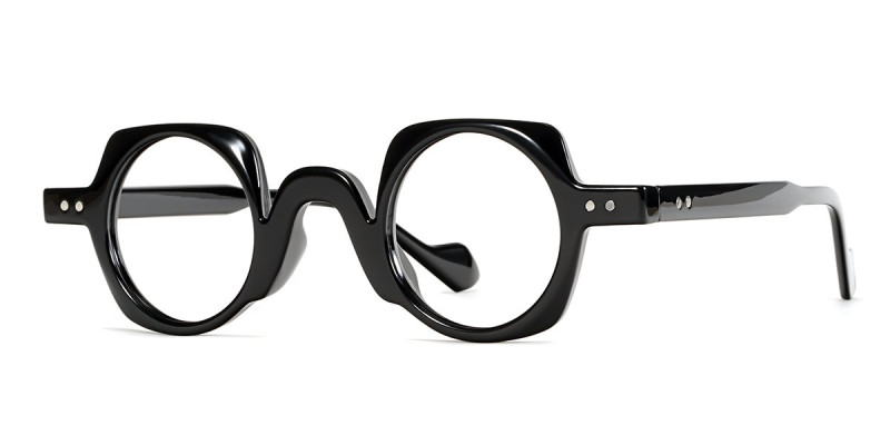 Round Black Frame