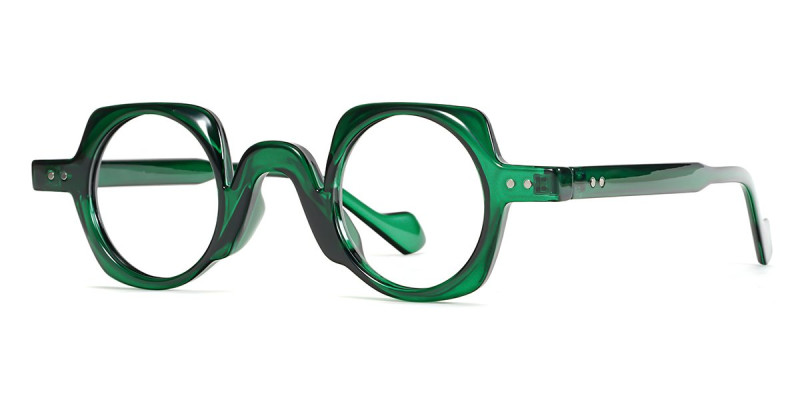 Round Green Frame