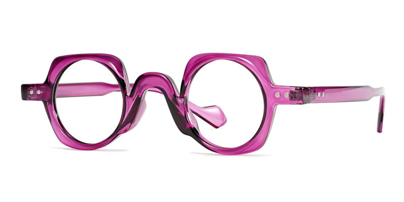 Round Purple Frame