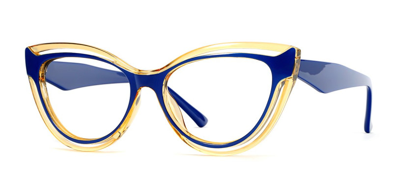 Cateye Blue Frame