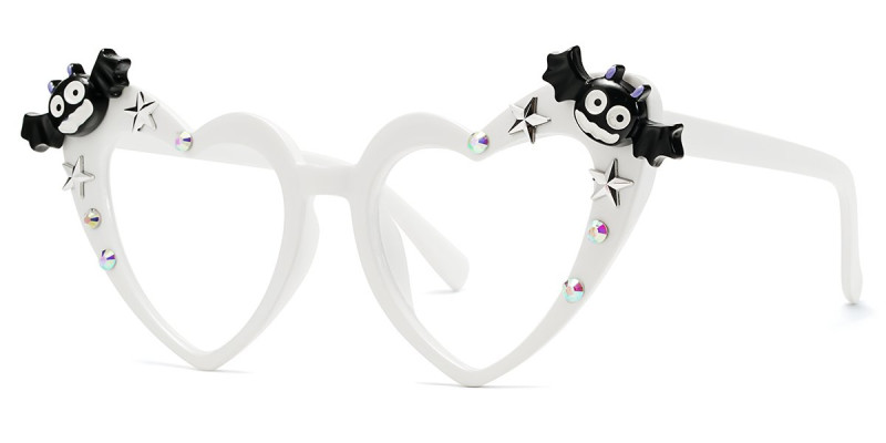 Heart-Shaped Black Bat Frame