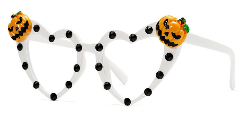 Heart-Shaped Orange Pumpkin Frame
