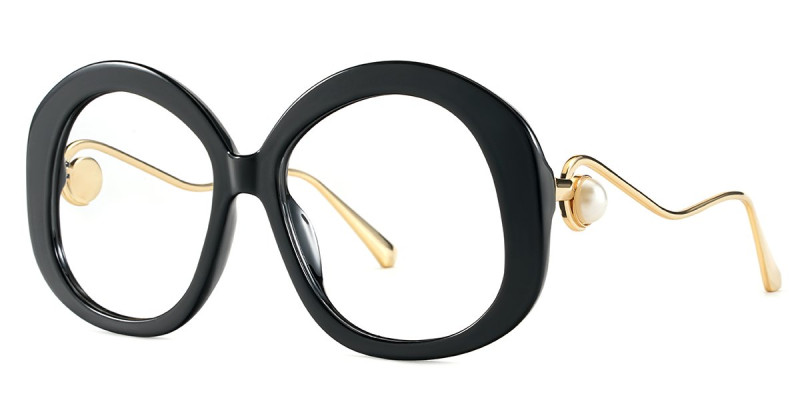 Round Black Frame