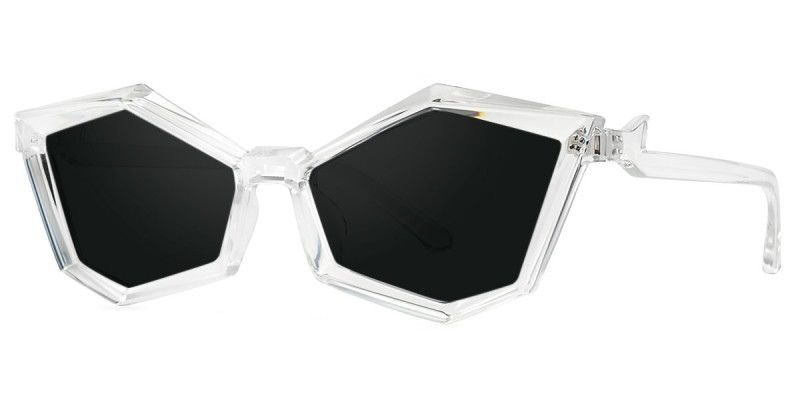 Geometric Clear Sunglasses