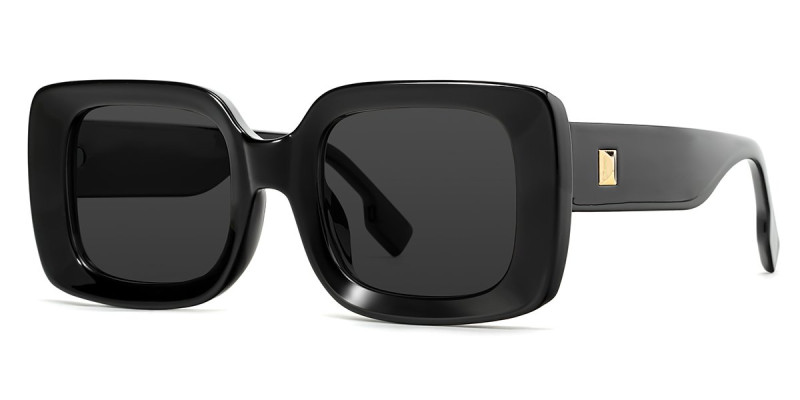 Rectangle Black Sunglasses