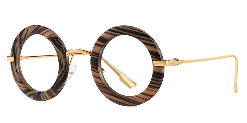Round Brown Frame