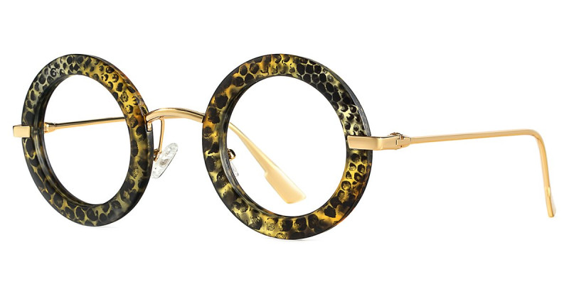 Round Green Frame