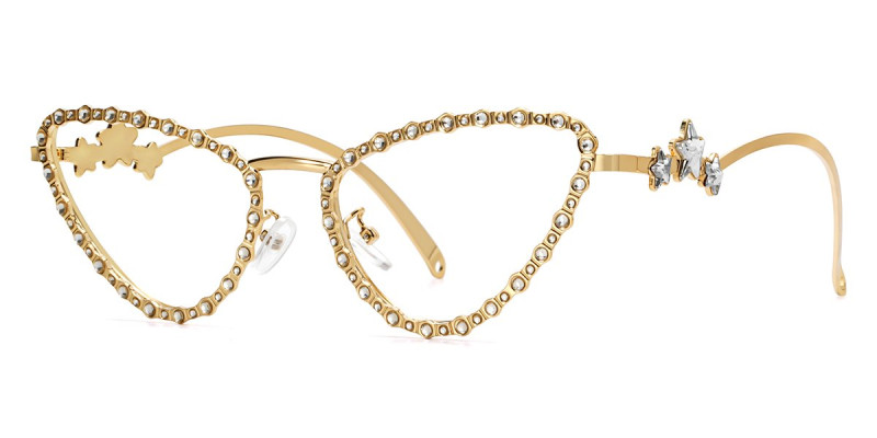 Cateye Gold Frame