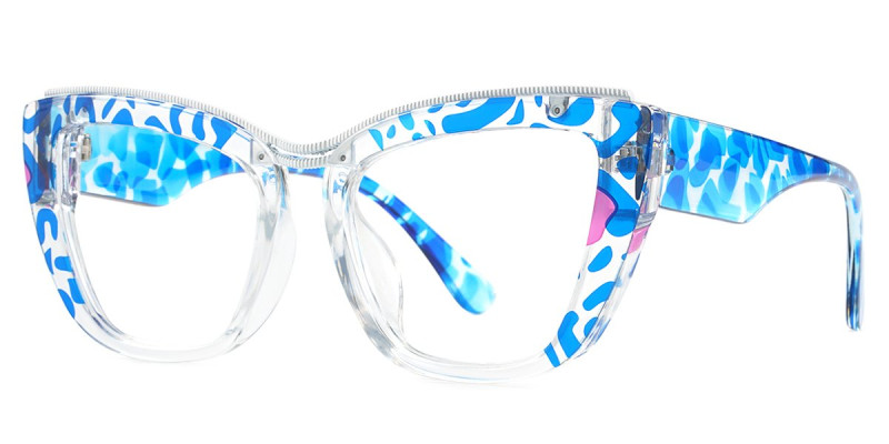 Cateye Blue Frame