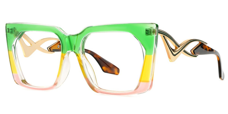 Square Green Frame