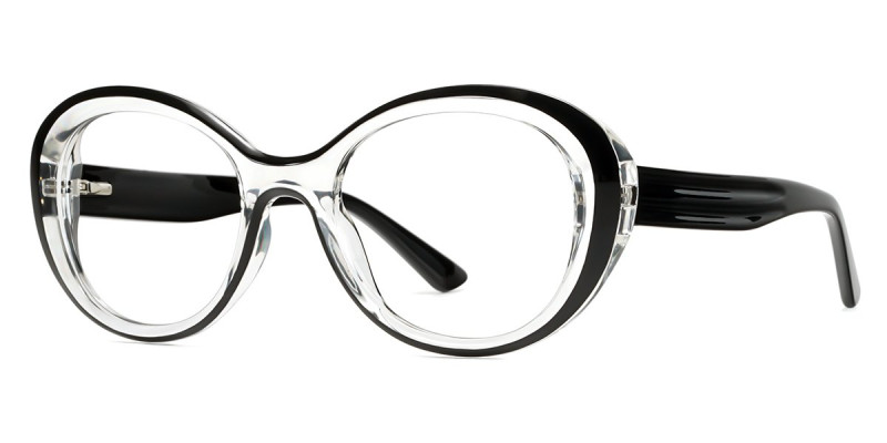 Oval Black Frame