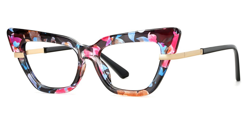 Cateye Floral Frame