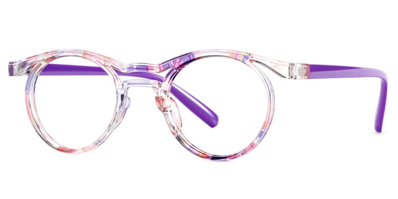 Round Purple Frame