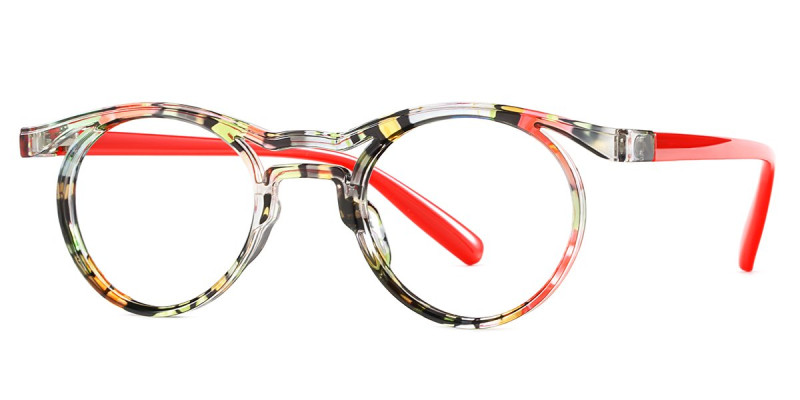 Round Red Frame