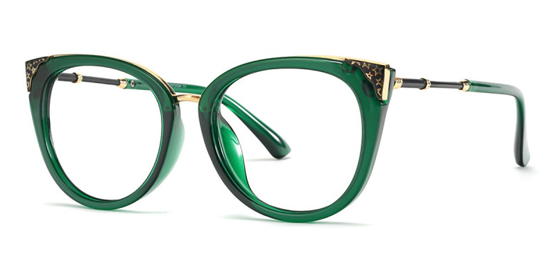 Cateye Green Frame