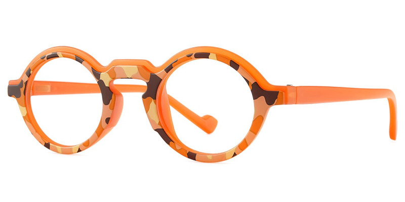 Round Orange Frame
