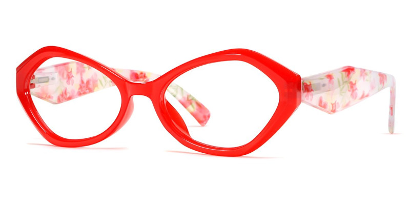 Geometric Red Frame