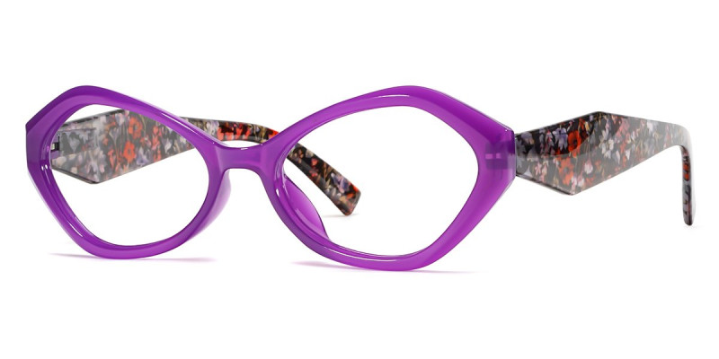 Geometric Purple Frame