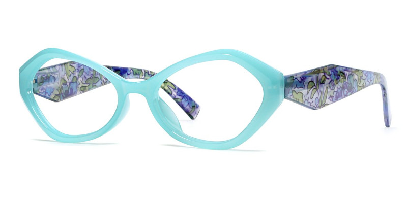 Geometric Blue Frame