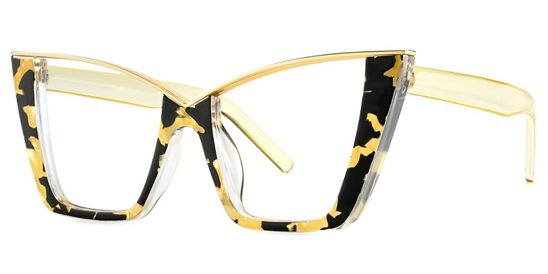 Cateye BlackFloral Frame