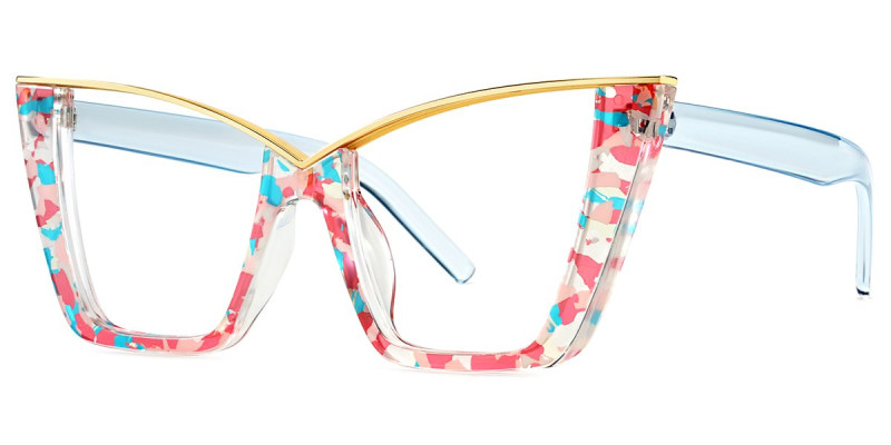 Cateye Floral Frame