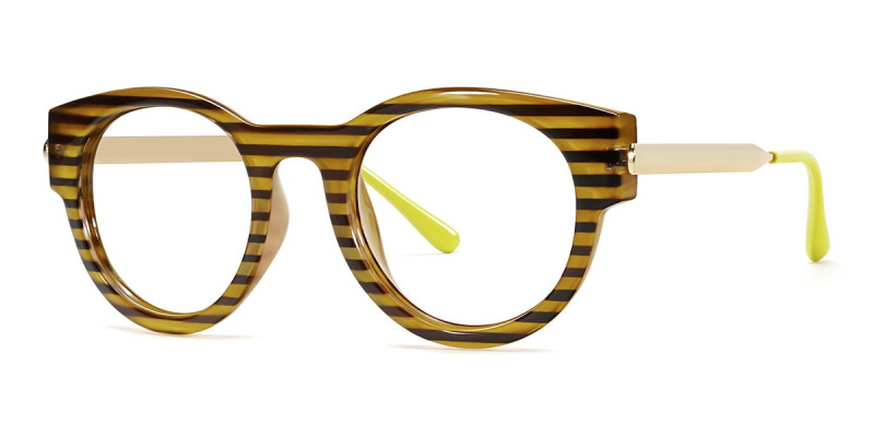 Round Yellow Frame